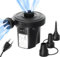 Nestling Bomba de Aire Eléctrica,150W Bomba Eléctrica Inflable,Bomba de Descarga Portátil con 3 Boquillas de cojín de Aire, Bomba de Piscina, Adecuado para Juguetes y colchones inflables, JY-019