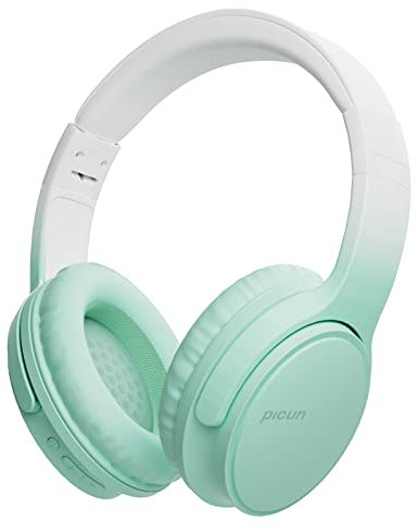 Jassco Wireless Headphones, Bluetooth Over Ear Headsets with Microphone, Hi-Fi Audio, 60H Playtime, Touch Control, Foldable Lightweight, On-Ear Headphones for Girls Women, Travel, Work, Mint Green