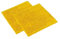 WohnDirect Badematten Set 2 teilig - Gelb 45 x 45 cm - rutschfest & Waschbar - Badvorleger, Badezimmerteppich, WC Vorleger