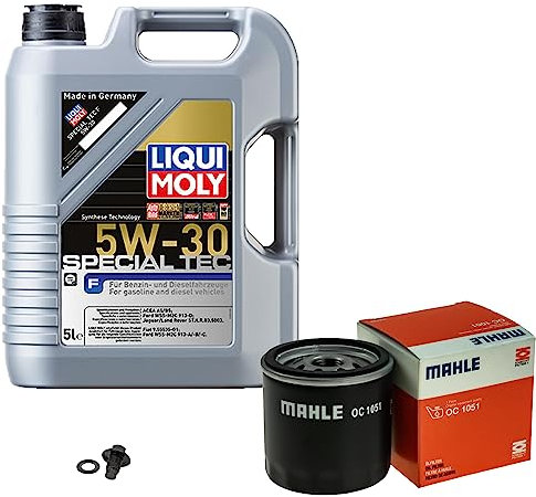 Inspektionspaket Wartungspaket Filterset mit 5 L Motoröl Special Tec F 5W-30, Ölfilter, Verschlussschraube