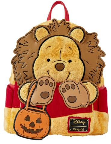 Loungefly Disney Winnie Puuh Halloween Kostüm Plüsch Cosplay Mini Rucksack | Disney Rucksäcke, Braun, Einheitsgröße, Rucksack