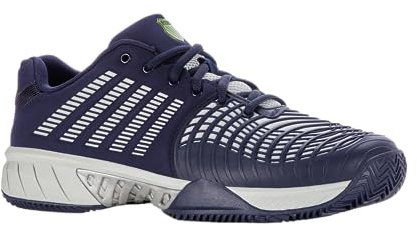 K-Swiss Performance Herren Express Light 3 HB Tennis Shoe, Peacoat/Gray Violet/Lime Green, 44 EU