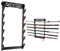 Dfdvye Schwerthalter Katana Wandhalterung 6 Tier Samurai Schwert Display Rack Wand Wakizashi Tanto Wandaufhänger Schwert Rack Schwert Stand Display