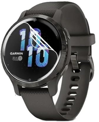 Renwox 5pcs film d'Hydrogel Protecteur d'écran pour Garmin Venu 3S 1.1 Smartwatch Protection d'écran transparente flexible HD TPU [sensibilité du toucher] [pas de bulles]