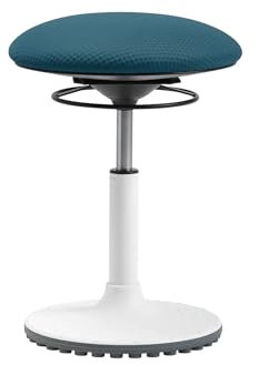 TOPSTAR Living Chair Move höhenverstellbarer Bürohocker, ergonomischer Arbeitshocker, drehbarer Sitz, Sitzhöhe von 45-58 cm, Petrol