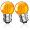 CucuGo Ampoule LED E27 Blanc Chaud,G40 Ampoule E27 2W 2000K Vintage Couleur Decorative,Ampoule Gros Culot à Vis Filament Basse Consommation,Équivalent E27 20W,Non Dimmable,Lot de 2