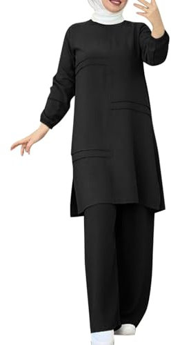callmo Frauen muslimische Gebet Maxi Robe mit Hijab, Lange Ärmel Solid Farbe mit Kapuze langes Kleid Arabisch islamischen Ramadan Gebet Kleidung