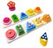 hautllaif 2 Stück Montessori Spielzeug ab 1 Jahr, Holz Steckpuzzle Lernspiele, Lernspielzeug Form und Farberkennung für Stapelspielzeug, Sinnvolle Geschenke für Baby Jungen Mädchen ab 1 2 3 Jahre