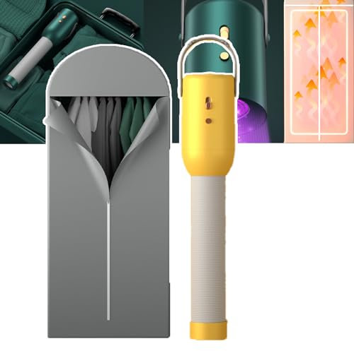 WhAeoy Secadora De Ropa Portátil (300 W), Secadora Compacta, Bajo Nivel De Ruido/Alta Seguridad, Modos Ajustables: 2, Circulación De Aire Caliente De 360°, 16,6 × 9,3 × 9,3 Cm,B