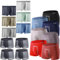 4/8 pcs Boxhero Boxer en Fibre de Bambou, Boxer en Fibre de Bambou, Box Hero Boxer en Bambou pour Un Confort Toute la journée sous-vêtements pour Hommes Boxer en Bambou (4 pièces-A,5XL)