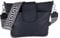 MIRROSI® Umhängetasche Damen, Echtleder, Made in Italy, BOHO Style30x24,50x9cm (BXHXT) viel Stauraum, Handtasche, Brusttasche, Crossbody Bag (1 Tasche & 2 Gurte) (Navy (NN))