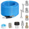 15M/50FT 400Bar 5800PSI High Pressure Washer Hose Kit Compatible with Karcher K2-K7 Bosch Lavor Nilifisk Series Pressure Washer, Sewer Jetting Hose Kit with 4 Adapters & 4 Nozzles, Kink Resistant