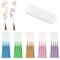 20 Stück Acryl Lesezeichen Rohlinge Transparente Acryl Bookmark Quasten Anhänger Lesezeichen Transparente Lesezeichen für Damen Getrocknete Blumen DIY Lesezeichen Basteln Abschluss