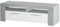 Miroytengo Mesa de TV Salón Livia Estilo Industrial Color Blanco y Gris Cemento 120 cm