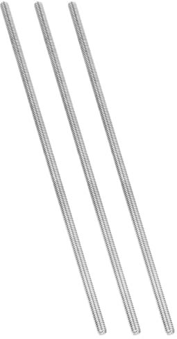 PATIKIL 1/4-20 UNC Tige Entièrement Filetée en Acier Inoxydable 304, 3Pcs 254mm Longueur Vis Filetée Longue Filetage à Droite Tige Filetée pour Boulons d'Ancrage Colliers Boulons en U