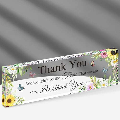 Pinkunn Boss Lady Geschenke für Frauen Inspirierende Zitate Büro Geschenke für Frauen Acryl Boss Lady Office Decor Boss Geburtstagsgeschenke Boss Wertschätzung Andenken und Briefbeschwerer für