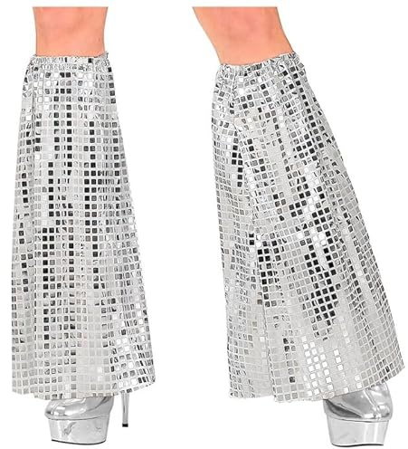 CREATIV DISCOUNT NEU Beinstulpen 70er-Disco Style, silber
