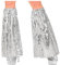 CREATIV DISCOUNT NEU Beinstulpen 70er-Disco Style, silber