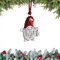 Weihnachtsschmuck zum Aufhängen, 2024 massives Zinn, Weihnachtsbaumschmuck, handgefertigt, Metall für Weihnachtsbäume, Zuhause, Party, Partygeschenke (Weihnachtsmann-Zwerg)