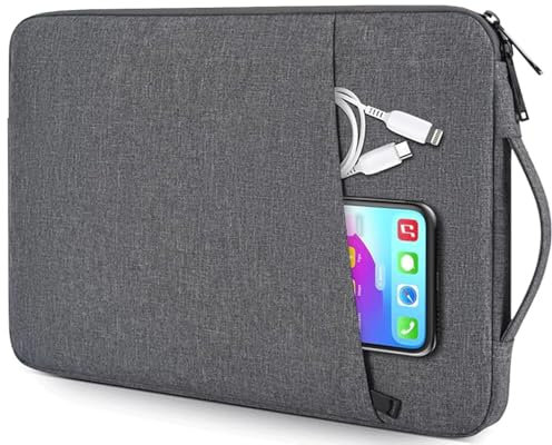 CAAORDKSO 11.6 12 12.2 12.3 Inch Laptop Sleeve Case for 11.6 Acer Chromebook Spin 311, 12.2 Samsung Chromebook Plus Compatible with Lenovo Flex 3 12.2/ ASUS Dell HP Samsung 11.6 Chromebook, Gray