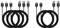 AGIPAXX Micro USB Cable,6.6FT 5 Pack USB 2.0 Cables Black
