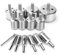 Tile Hole Cutter, Diamond Drill Bits for Porcelain, 15 PCS(6mm-50mm) Hole Cutter Set Diamond Hole Saw, Diamonds Hole Cutters for Tiles/Glass/Ceramic/Tile/Fiberglass/Marble/Porcelain Cutting