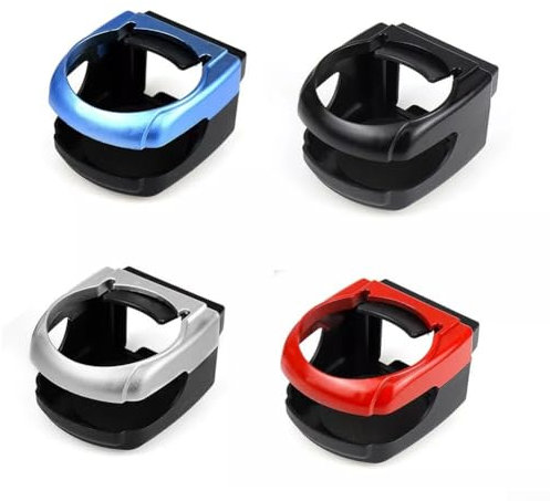 Streamlined Car Beverage Storage Holds Drinks, Ashtrays, and More Securely (Blue)