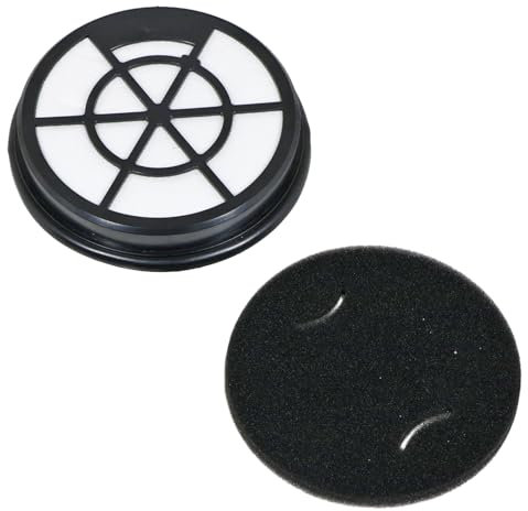 SPARES2GO Secondary Foam Filter Kit for Russell Hobbs RHCV1611 Compact XS Cylinder 1.5L Vacuum Cleaner