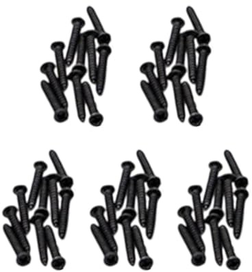 CoudarTitie 50 Piezas Tornillo Fijación para Vía de Tren Accesorio Universal Metal Repuesto Resistente Compatible con Escala HO N Adecuado para Aficionados, Corto