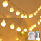 kolpop Lichterkette Batterie Innen, 30 LED Warmweiß Lichterkette Kugeln, Wasserdicht Lichterketten Außen mit Timer Fernbedienung, 8 Modi für Zimmer, Balkon, Hochzeit, Party, Weihnachten Deko