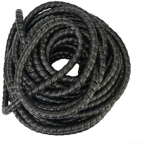 Organizador flexible de cubierta de cable en espiral, tubo organizador de cables, protector de alambre multiusos, envoltura de cable en espiral, 25 m de diámetro 20 mm