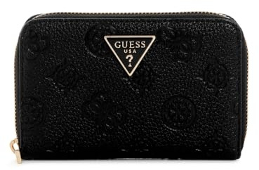 GUESS Purse Cresidia II SLG Zip Around Wallet Black Logo