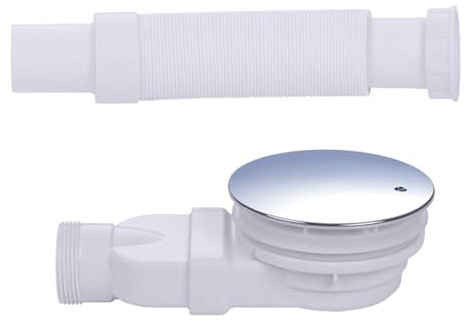 Space Saving Bathtubs Shower Drain Pipe Freestanding Tub to Odors for Bath Bathtubs Drains Space-Saving Siphons Flexible Hose
