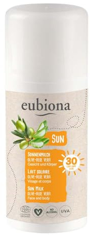 eubiona Sonnenmilch LSF30, Olive-Aloe Vera, 100ml