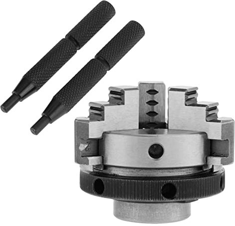 Dreibackenfutter K01-50 Scroll Chuck Mini Holzbearbeitung Handfutter Backenfutter 50mm 1.97mit 3 Backen und Befestigungsgewinde