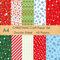 FEPITO 45 Blatt Weihnachtsmuster Papierset, A4 Weihnachtsdekorationspapier für DIY Scrapbook Card Making Dekoration, 10 Designs