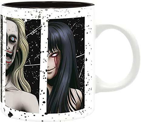 ABYstyle Junji Ito Tasse Collection - weiß/schwarz, bedruckt, 100 % Keramik, Fassungsvermögen ca. 320 ml., Z107445