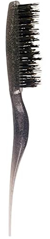 Cricket Amped Up Teasing Hair Brush - Adds Major Volume and Shine, Heat Resistant, Ideal for Slick Back, Updos, and Detangling All Hair Types, Ergonomic Handle and Sectioning Tip, Sparkle Black