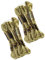 24Pcs Filo per Punto Croce Matasse di Cotone Alla Moda Filo Interdentale Filo per Ricamo Filo di Cotone Filo per Avvolgimento Moda Intrecciato Oro Lucido Oro Chiaro