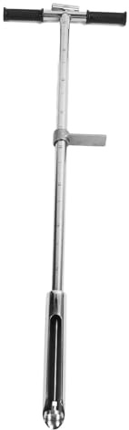 Bodenprobe Sonde, 1 Meter Bodenprobenentnahme 38 mm Test Probe Bodenprobe Edelstahl Werkzeug mit Fußpedal, Bodenprobe Werkzeug für Rasen, Garten und Farm