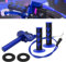 Runfarr Motorcycle Throttle, 22mm CNC Aluminum Quick Twister Throttle With Throttle Cable+Grips+Palm Pad for CRF50 XR250 CRF70 CRF80 CRF100 CRF150 CR250 XR50 Pit Dirt Bike Blue