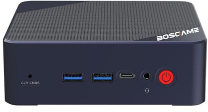 BOSGAME Mini PC N100 Alder Lake, Win11 Pro, 16GB RAM, 512GB SSD, Triple Display 4K 60Hz, 36W Silent, WIFI5, para Oficina y educación.