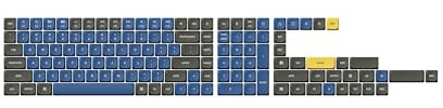 Keychron Keycaps Low Profile Double Shot PBT LSA - QWERTY ANSI US - Tastenkappen für Low Profile Mechanische Tastaturen - Royal Full Set
