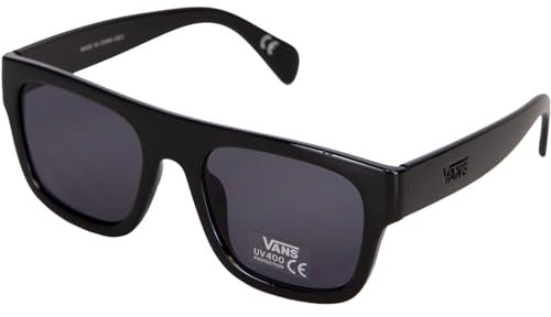 Vans Rechteckige Sonnenbrille mit UV400-Schutz, 140 mm Arm, 15 mm Brücke, Polykarbonat-Linse, Kunststoff-Rahmen, Unisex-Jugendliche, Streetwear