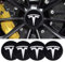 ZGCYK 4 Stück Radnabenkappen für Tesla Model 3 Model Y Model S Model X Model 3 Highland 56MM Felgendeckel Radkappen Reifen Felgen Radnabenabdeckung Zubehör