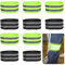 JIEYAO 10 Stück Reflektierende Bänder, Hosenklammer Fahrrad Elastisch Reflektorband mit Klettverschluss und Starken Reflektorstreifen Hosenschutz für Outdoor Joggen Laufen Radfahren