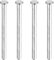 sourcing map 4pcs 3 Inch Door Hinge Pins, Removable Brushed Door Hinge Interior Hinge Security Pins for Wood Residential Door Replacement, Silver
