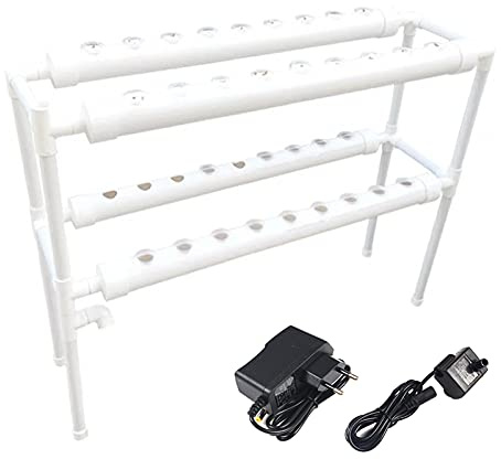 LENDISIY Hydroponics Growing System, Hydroponics Grow Kit 36 Sites de Plantation 2 Couches, Systèmes de Culture de Plantes Sans Terre avec Pompe à Eau, pour Légumes Hydroponiques, Laitue, Fleurs,