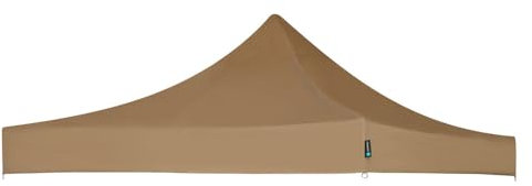 VONROC - Couverture Supérieure - Rechange pour Tente de Réception 3x3 - Jardin - Jeux - Marché Premium PT501XX - Imperméable - Protection UV 50+ - Beige