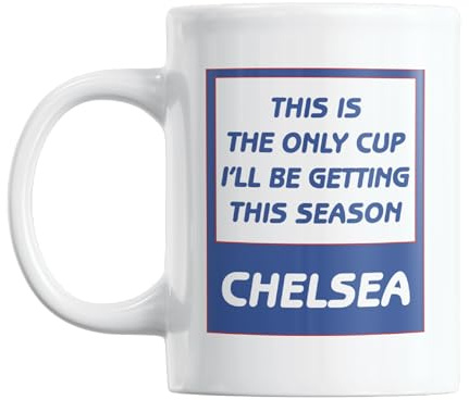 Gift Island Football Secret Santa Mug Gift for Chelsea Supporters | Mug Gift for Chelsea Fans | Football Stuff, Joke Mug for Friends, Colleague, Cousin, Uncle, Dad, Father, Son, Brother 11oz